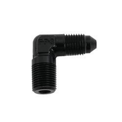 #3 X 1/8 MPT, 90 ADAPTER BLACK