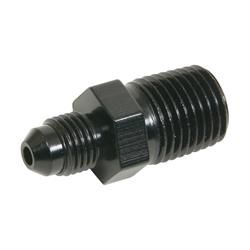 #3 X 1/4 MPT, STRAIGHT ADAPTER, BLACK