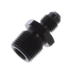 #4 X 3/8 MPT, STRAIGHT ADAPTER BLACK