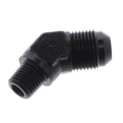 #8 X 1/4 MPT, 45 ADAPTER BLACK