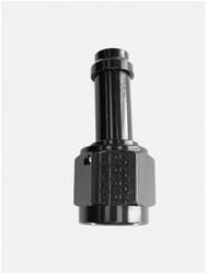 #8 STRAIGHT EZ STREET HOSE END, BLACK