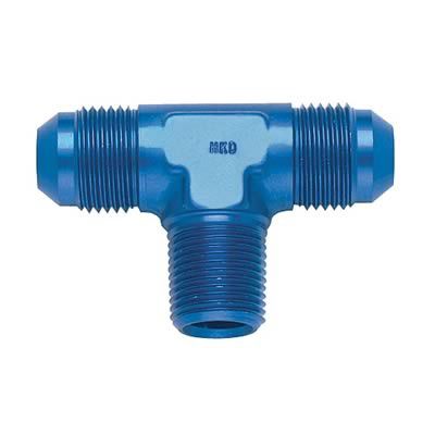 10AN MALE 3 PORTS T PIPE ADAPTER BLU
