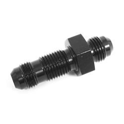 #6 STRAIGHT BULKHEAD BLACK