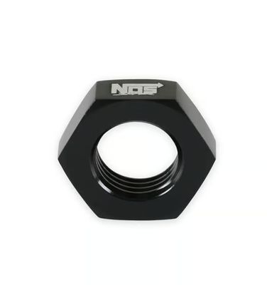 -6 BULKHEAD NUT BLACK