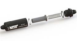 IN-LINE HI-FLOW NITROUS FILTER, 8AN BLK