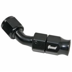 8AN 45 DEGREE SWIV PTFE HOSE END RED BLU