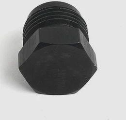 AN8 PLUG FITTING MALE FLARE ADAPT BLK