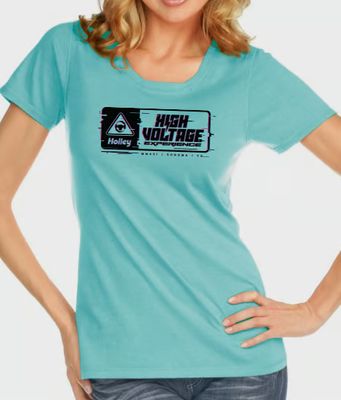 HIGH VOLTAGE EV LADIES GLITCH LOGO XL