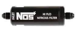 IN-LINE HI-FLOW NITROUS FILTER, 6AN BLK