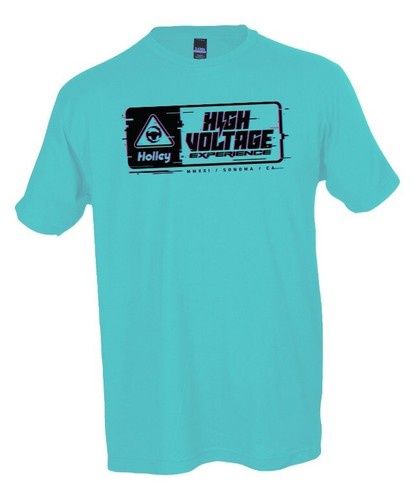 LTS EV GLITCH LOGO TEE - AQUA