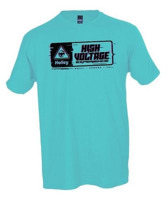 LTS EV GLITCH LOGO TEE - AQUA