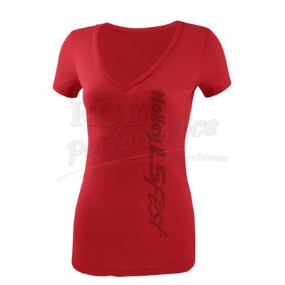 HOLLEY LS FEST LADIES' V-NECK T XL