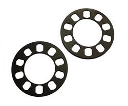 WHEEL SPACERS, ALUMINUM, BLACK, 1/4 IN