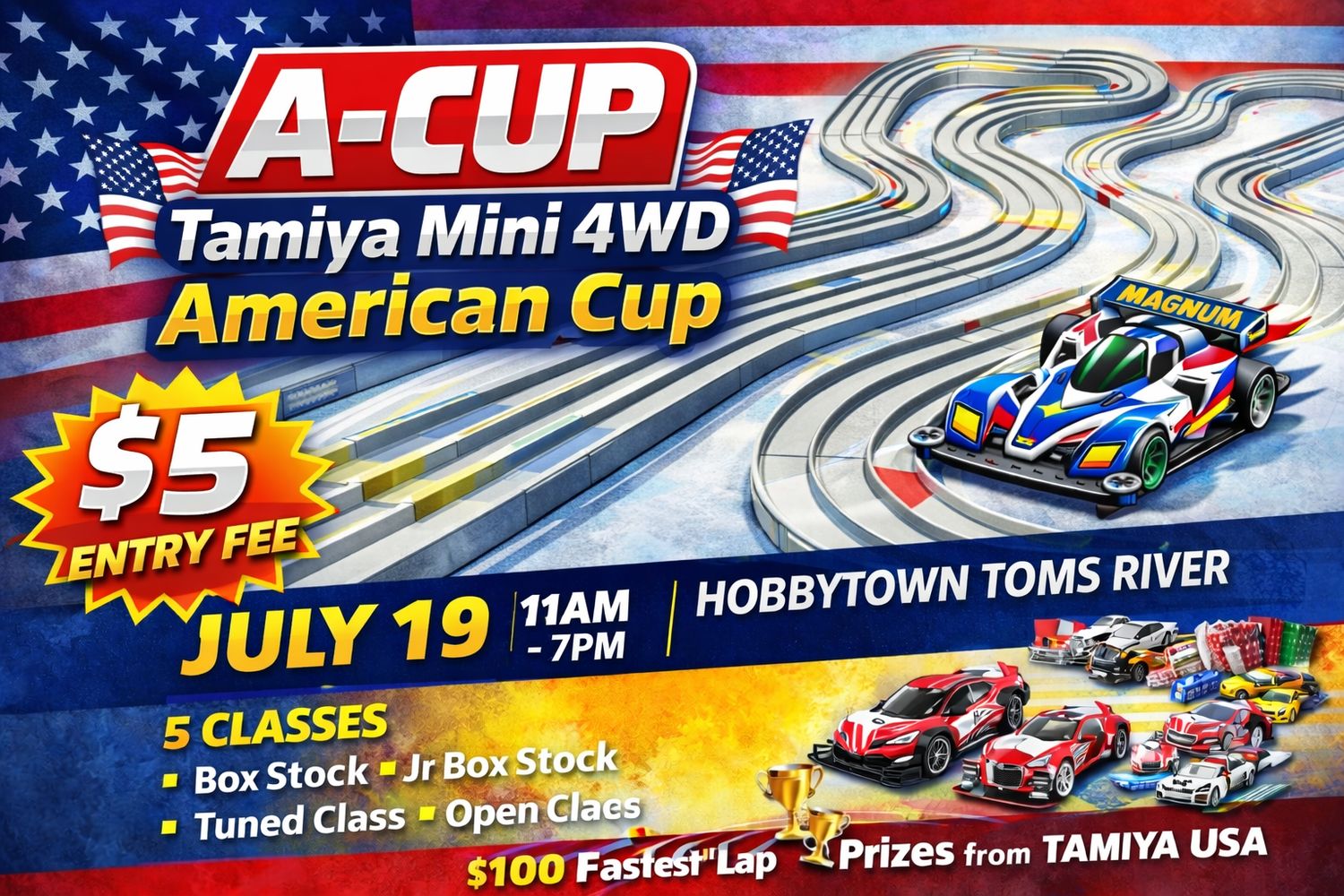 Tamiya Mini4wd Entry Fee A-cup