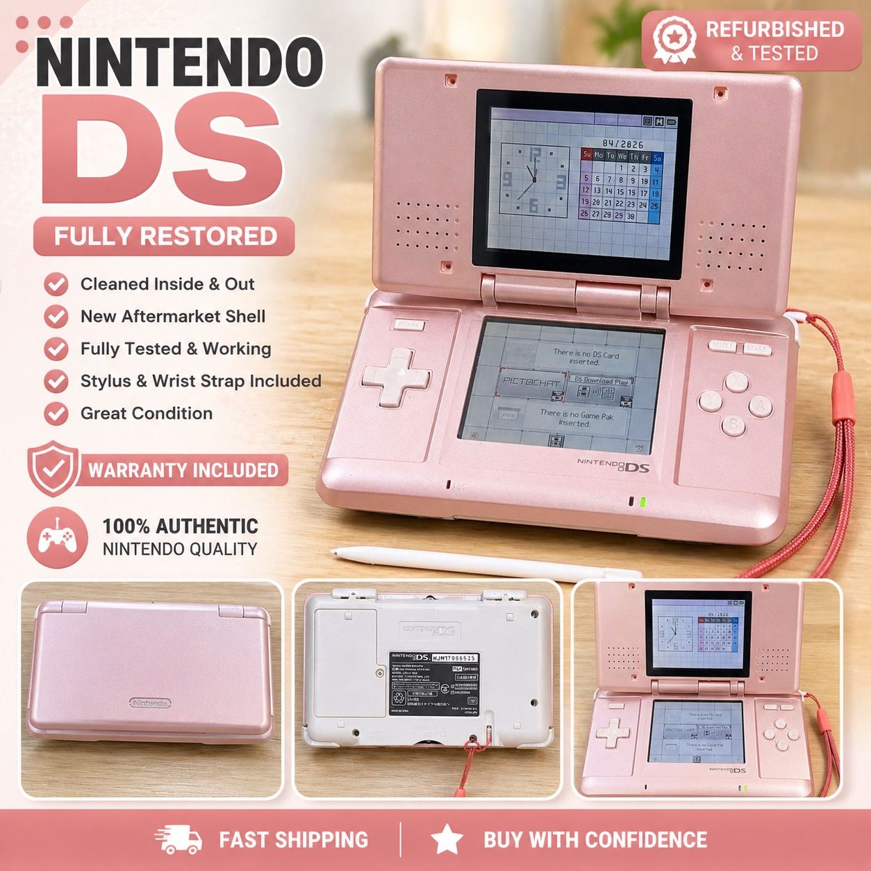 Nintendo DS rose/pink 56525