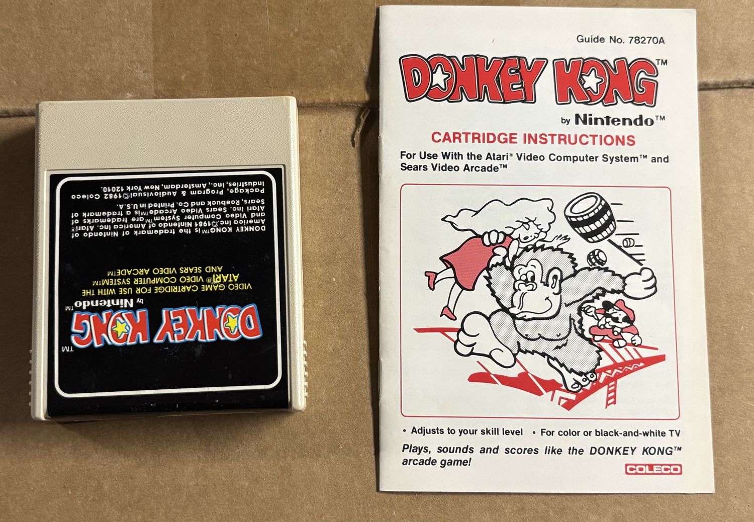 Coleco Donkey Kong Atari 2600 Tested