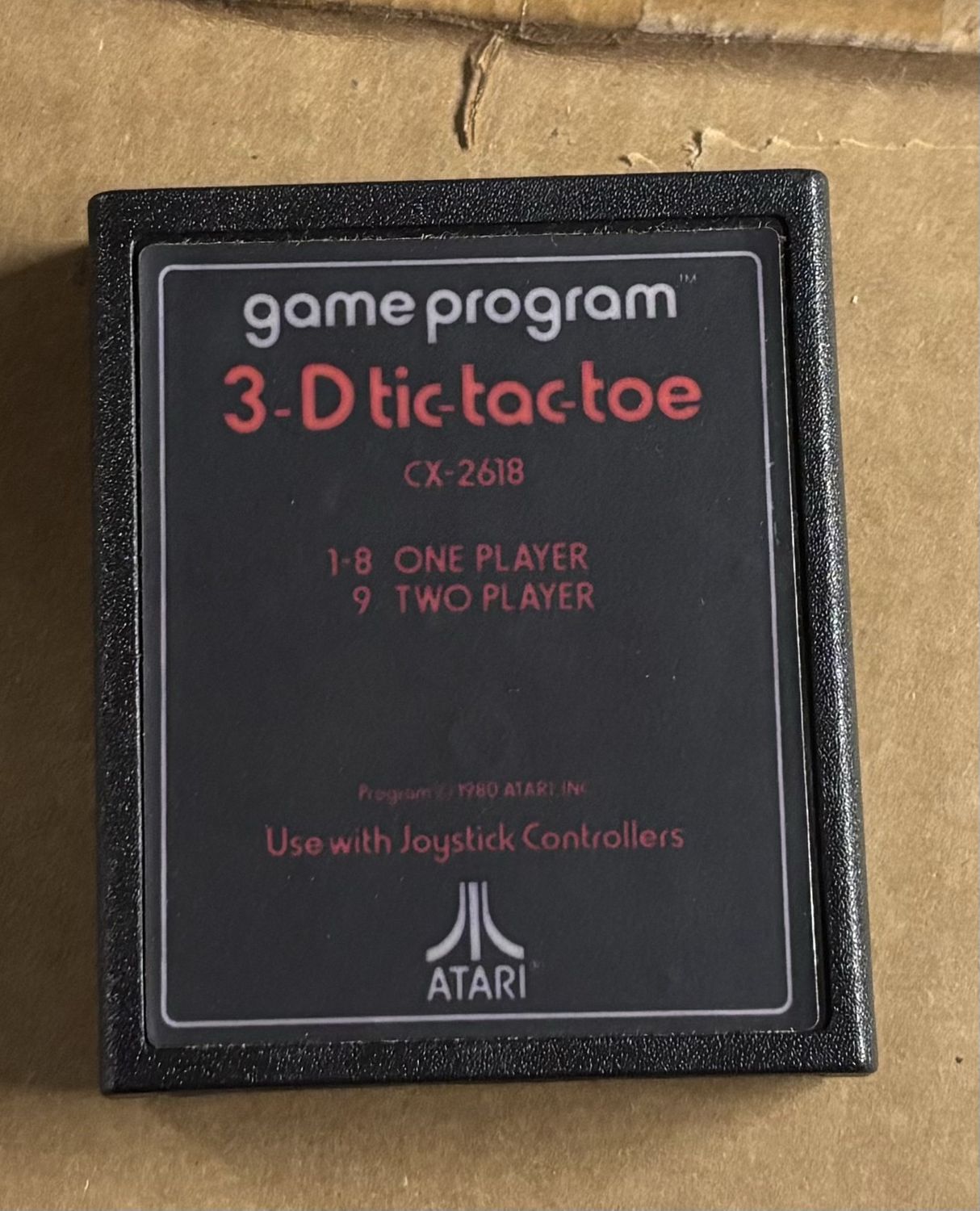 Atari 3-D Tic-Tac-Toe CX2618 Atari 2600