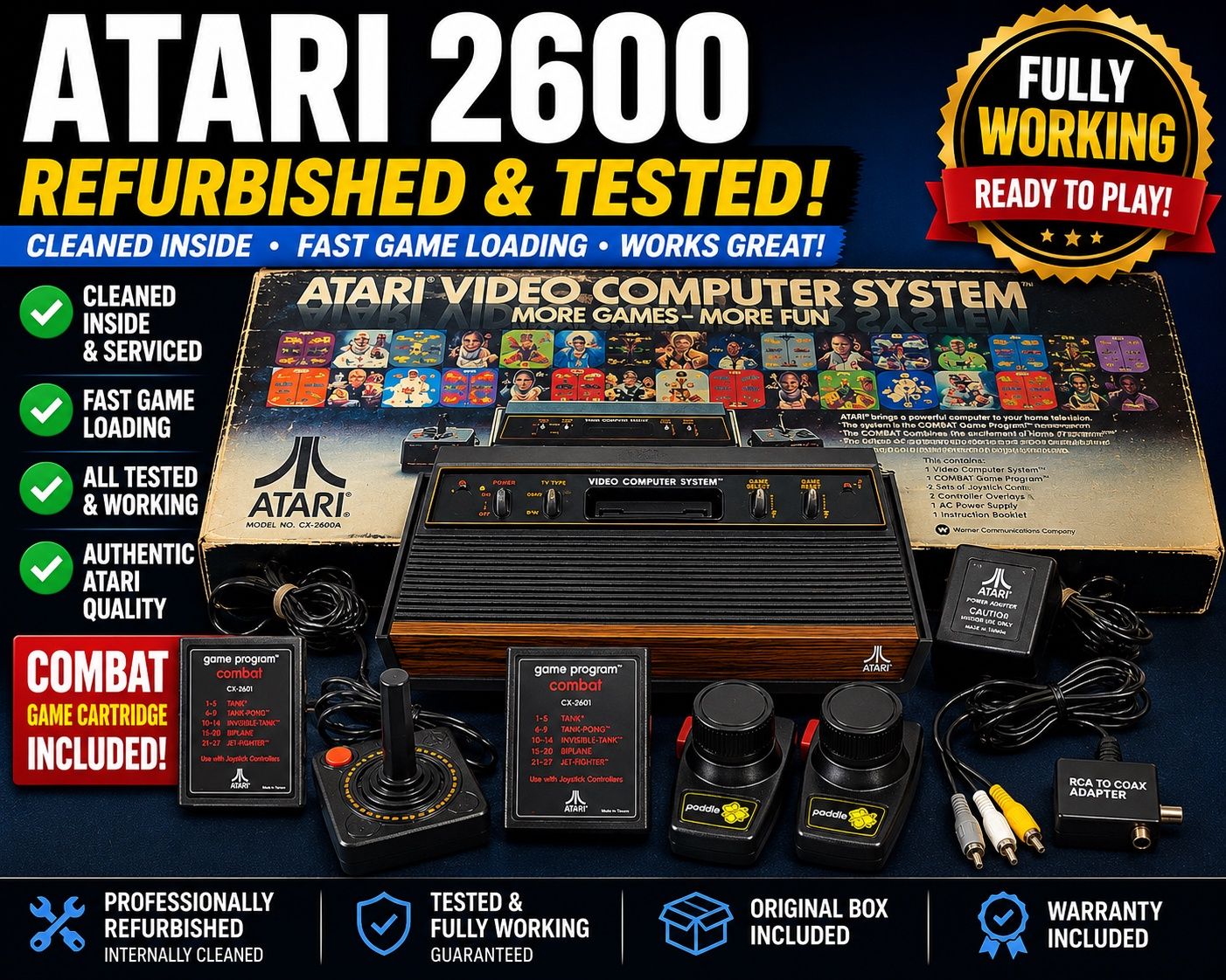 Atari 2600 Console Bundle 4010