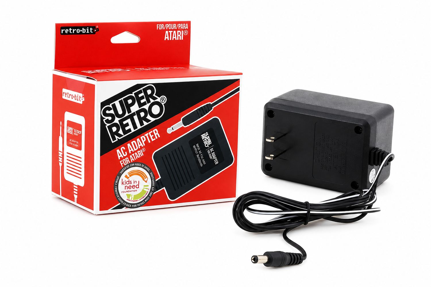 Atari 2600 AC Power Supply Adapter Plug Cord