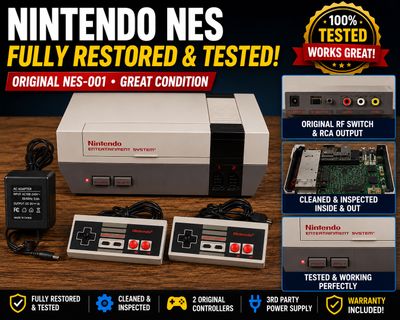 Nintendo NES Console Fully Restored  5647