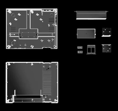 NES Replacement Shell Clear White