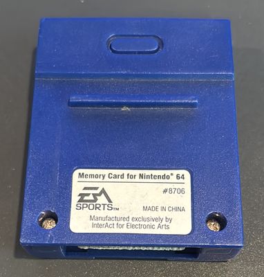 EA Sports Nintendo 64 Controller Pak Memory Card