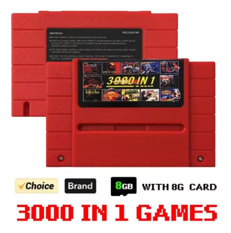 Super 3000 in 1 ED SNES SFC V1 Flash Card