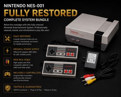 Nintendo NES-001 Fully Restored 2589
