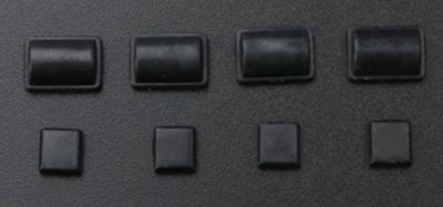 Wii 8 in 1 Black Silicon Rubber Ft