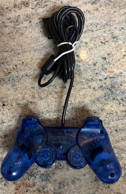OEM Sony Ocean Blue Transparent DualShock 2 Controller