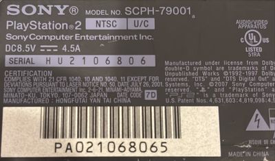 PS2 Slim SCPH-79001 68065