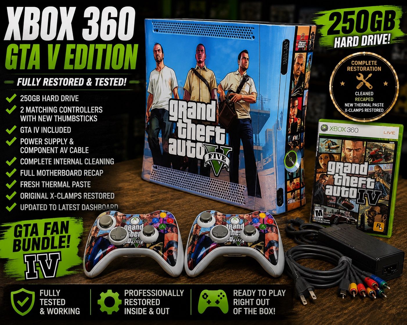 GTA V Edition Xbox 360 Console | 250GB 761806