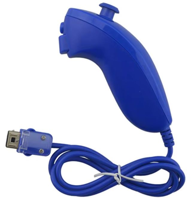 Nunchuck Controller Wired Blue