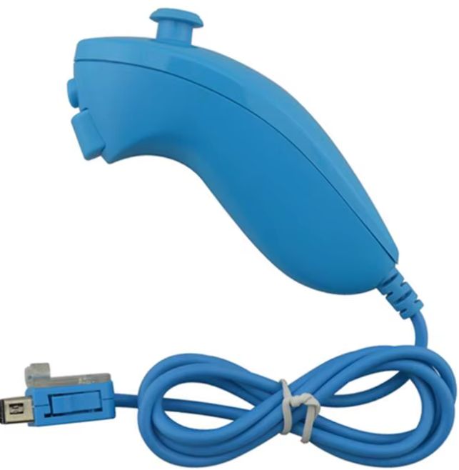 Nunchuck Controller Wired Light Blue