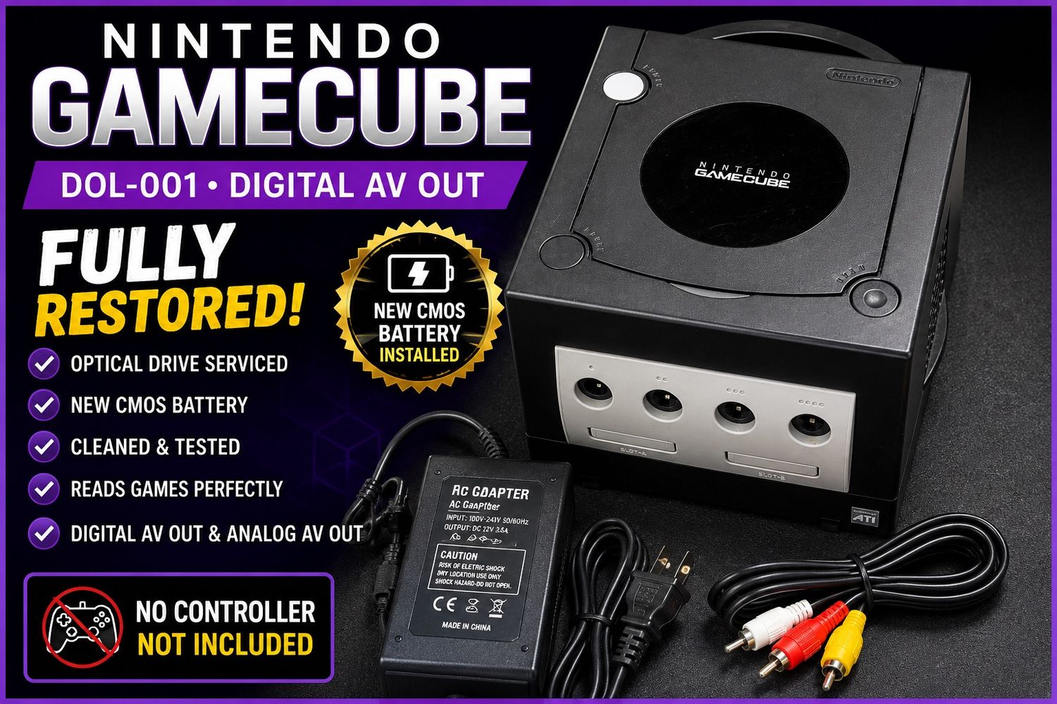 GameCube DOL-001 Console (Digital AV Model) 62328