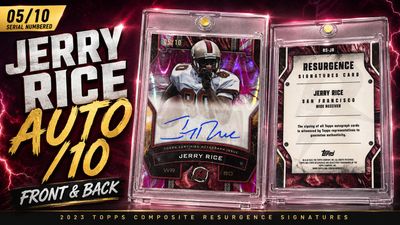2023 Topps Composite Jerry Rice Resurgence Auto /10 RS-JR 49ers HOF 05/10