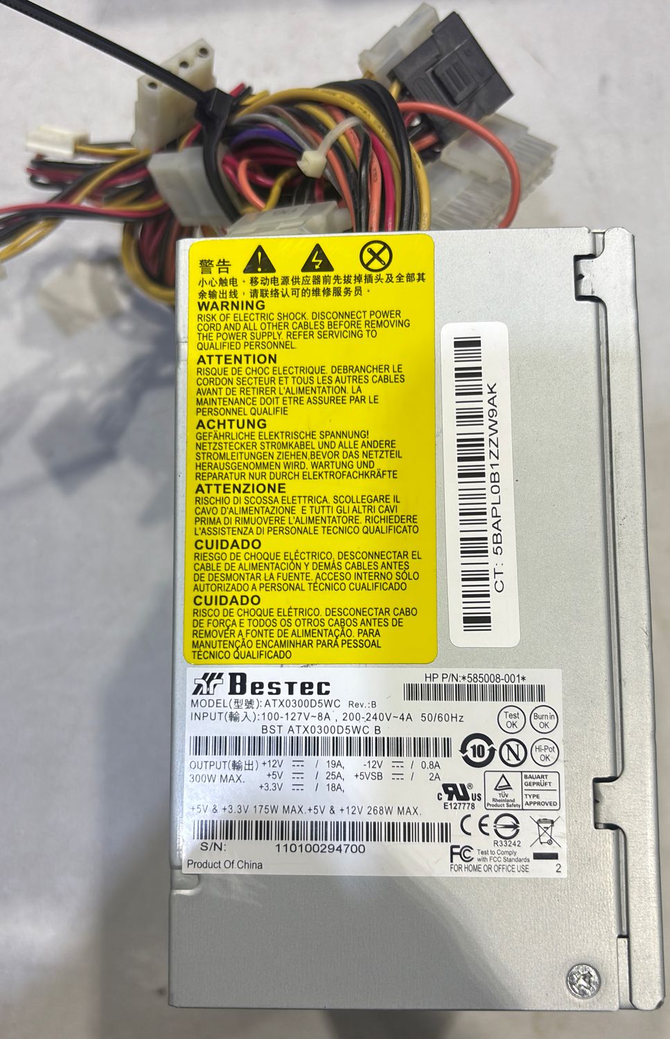Bestec 268w Poeer supply ATX0300D5WC B