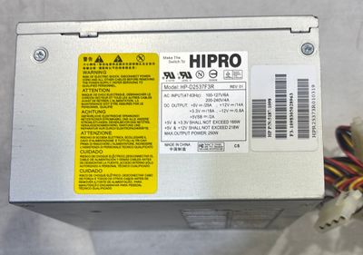 Hipro HP-D2537F3R 250w Power Supply