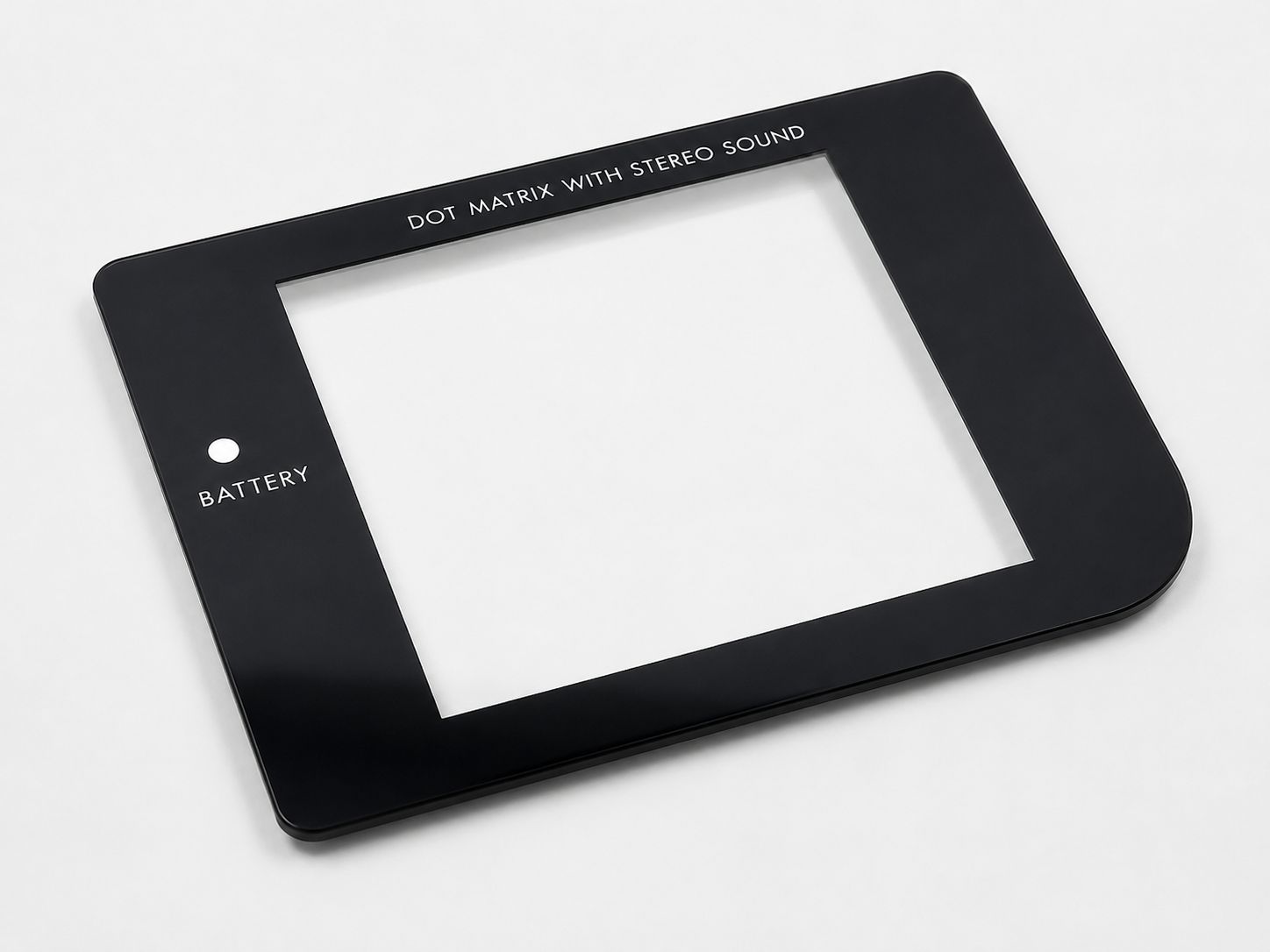 2.45inch Glass Screen Lens Cover for Game Boy Original, Color: DMG-01Blk