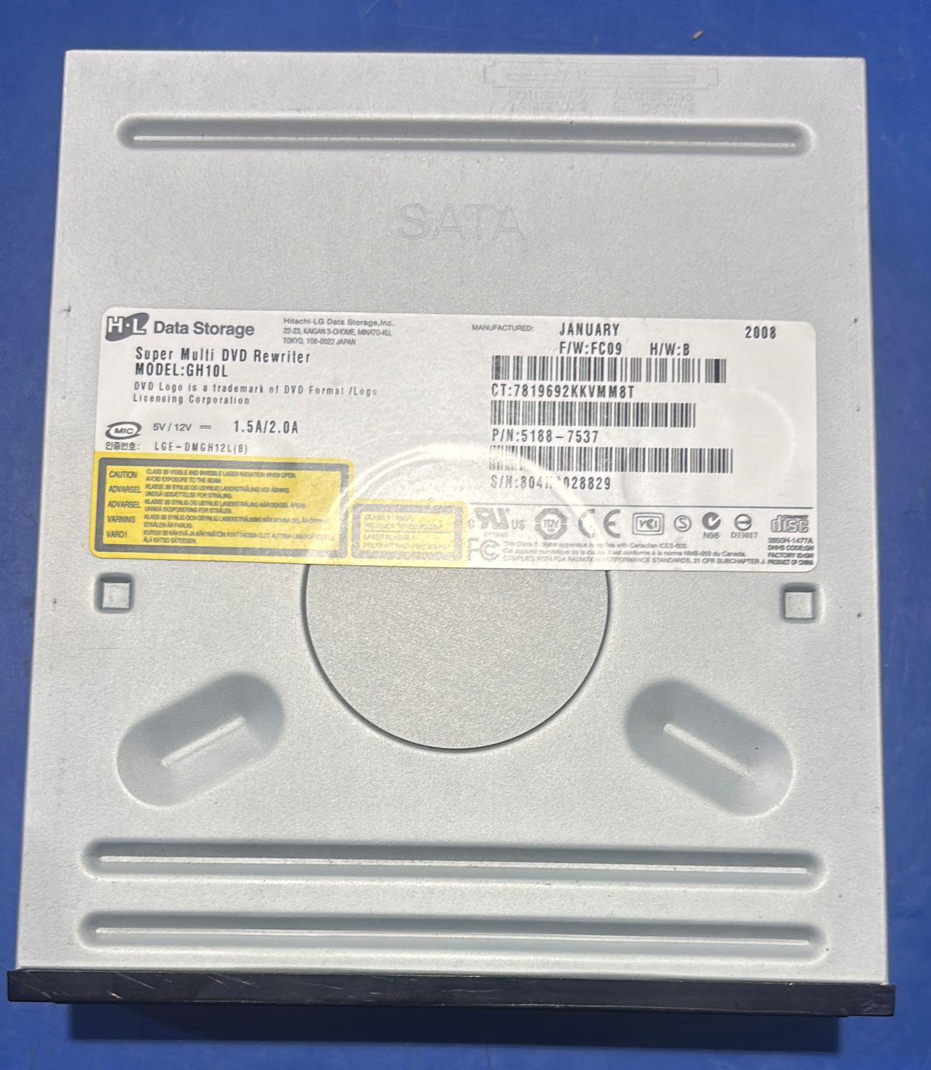 DVD Rewriter HL Data Storage GH10L