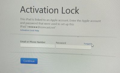Apple iPad Air 1st Gen A1474 Activation Locked!