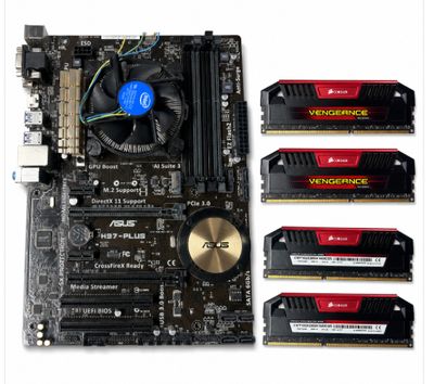 ASUS H97PLUS, LGA 1150, Intel Board w 16GB Ram &amp; Intel Core i7-4790