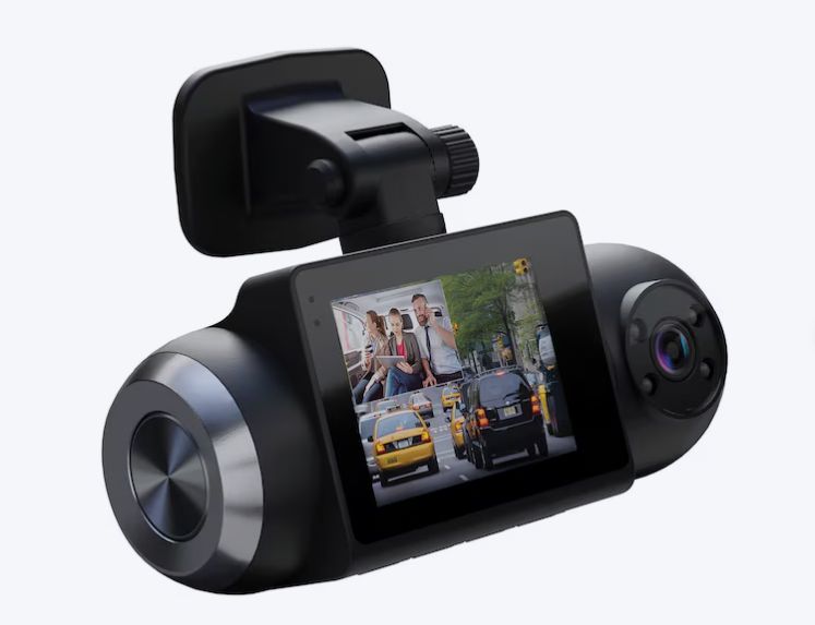 Cobra SC 201 Dual-View Smart Dash Cam with Built-In Cabin View - Black
