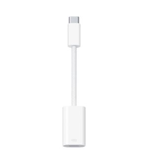 Apple MUQX3AM/A USB-C to Lightning Adapter, White