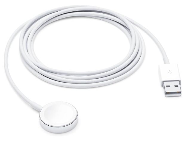 Apple MW6A3AM/A Watch Magnetic Charging Cable with MagSafe Technology, Durable Woven Design, Fast Charging Support, 1m Length
