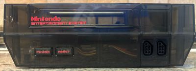 Nintendo NES-001 Renewed Smoke Black Clear Console N29413681
