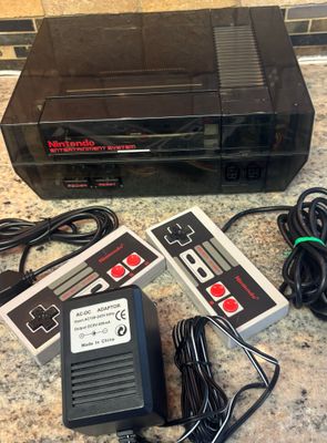 Nintendo NES-001 Renewed Smoke Black Clear Console N29413681