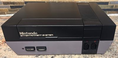 Nintendo NES-001 Renewed Custom Black &amp; Gray Console N34668113