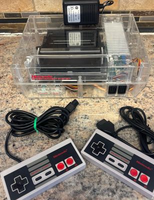 Nintendo NES-001 Renewed Clear Transparent Console 6515