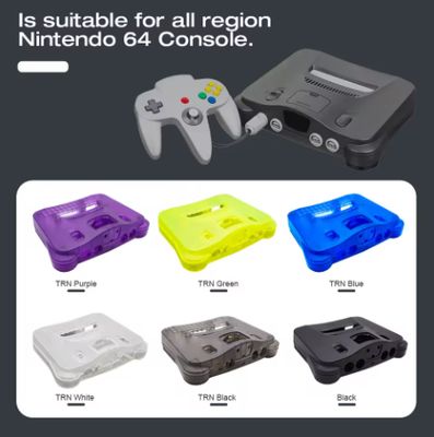 N64 Nintendo 64 Replacement Case Transparent Boxes
